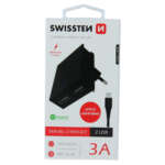 SÍŤOVÝ ADAPTÉR SMART IC 2x USB 3A POWER + DATOVÝ KABEL USB / LIGHTNING 1,2 M ČERNÝ