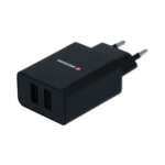 SÍŤOVÝ ADAPTÉR SMART IC 2x USB 2,1A POWER + DATOVÝ KABEL USB / MICRO USB 1,2 M ČERNÝ - Obrázek 2