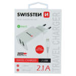 SÍŤOVÝ ADAPTÉR SMART IC 2x USB 2,1A POWER + DATOVÝ KABEL USB / LIGHTNING 1,2 M BÍLÝ - Obrázek 2