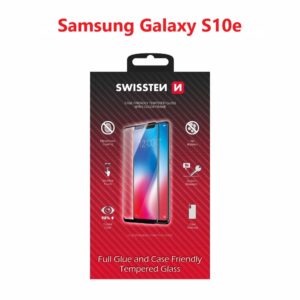 SKLO FULL GLUE, COLOR FRAME, CASE FRIENDLY PRO SAMSUNG G970 GALAXY S10e ČERNÉ