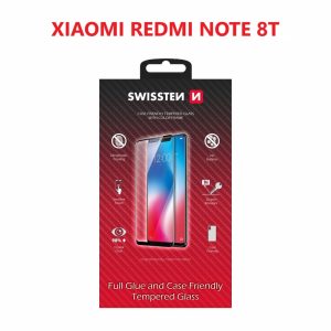 SKLO FULL GLUE, COLOR FRAME, CASE FRIENDLY PRO XIAOMI REDMI NOTE 8T ČERNÉ