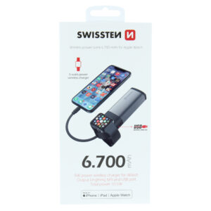 2in1 APPLE WATCH MFI POWER BANK 6700 mAh