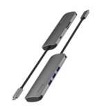 USB-C HUB 6-IN-1 (USB-C PD, 3X USB 3.0, SD, MICRO SD) ALUMINIUM - Obrázek 6
