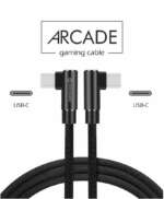 TEXTILNÍ DATOVÝ KABEL ARCADE USB-C / USB-C 1,2 M ČERNÝ - Obrázek 4