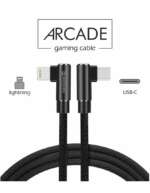 TEXTILNÍ DATOVÝ KABEL ARCADE USB-C / LIGHTNING 1,2 M ČERNÝ - Obrázek 5