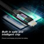 DATOVÝ KABEL TEXTILE USB / LIGHTNING MFi 1,2 M ČERNÝ - Obrázek 7