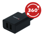 SÍŤOVÝ ADAPTÉR SMART IC 2x USB 2,1A POWER + DATOVÝ KABEL USB / LIGHTNING 1,2 M ČERNÝ - Obrázek 4