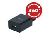 SÍŤOVÝ ADAPTÉR SMART IC 1x USB 1A POWER + DATOVÝ KABEL USB / MICRO USB 1,2 M ČERNÝ - Obrázek 5