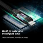 DATOVÝ KABEL TEXTILE USB / MICRO USB 1,2 M ČERNÝ - Obrázek 7