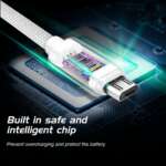 DATOVÝ KABEL TEXTILE USB / MICRO USB 2,0 M STŘÍBRNÝ - Obrázek 5
