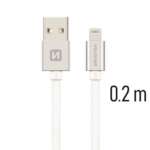 DATOVÝ KABEL TEXTILE USB / LIGHTNING 0,2 M STŘÍBRNÝ - Obrázek 6