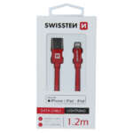 DATOVÝ KABEL TEXTILE USB / LIGHTNING MFi 1,2 M ČERVENÝ - Obrázek 7