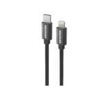 DATOVÝ KABEL TEXTILE USB-C / LIGHTNING 1,2 M ČERNÝ - Obrázek 8