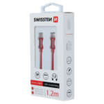DATOVÝ KABEL TEXTILE USB-C / LIGHTNING 1,2 M ČERVENÝ - Obrázek 8