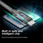 DATOVÝ KABEL TEXTILE USB-C / USB-C 1,2 M ŠEDÝ - Obrázek 7