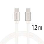 DATOVÝ KABEL TEXTILE USB-C / USB-C 1,2 M STŘÍBRNÝ - Obrázek 6