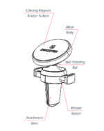 MAGNETICKÝ DRŽÁK DO VENTILACE AUTA S-GRIP AV-M8 - Obrázek 6