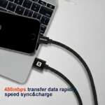 DATOVÝ KABEL TEXTILE USB / MICRO USB 3,0 M ČERNÝ - Obrázek 4