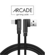 TEXTILNÍ DATOVÝ KABEL ARCADE USB / USB-C 1,2 M ČERNÝ - Obrázek 4