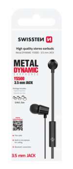 SLUCHÁTKA EARBUDS DYNAMIC YS500 ČERNÁ