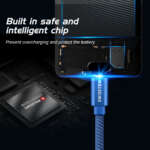 DATOVÝ KABEL TEXTILE USB / USB-C 1,2 M MODRÝ - Obrázek 7