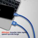 DATOVÝ KABEL TEXTILE USB / USB-C 1,2 M MODRÝ - Obrázek 9