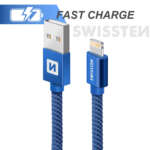 DATOVÝ KABEL TEXTILE USB / LIGHTNING 2,0 M MODRÝ - Obrázek 6