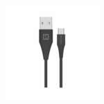 DATOVÝ KABEL USB / MICRO USB 1,5 M ČERNÝ (9mm) - Obrázek 4