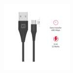 DATOVÝ KABEL USB / MICRO USB 1,5 M ČERNÝ (9mm) - Obrázek 5