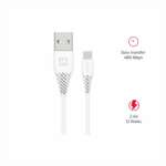 DATOVÝ KABEL USB / USB-C BÍLÝ 1,5 M (7mm) - Obrázek 3