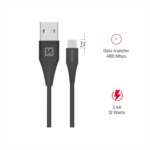 DATOVÝ KABEL USB / USB-C ČERNÝ 1,5M (9mm) - Obrázek 4