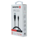 DATOVÝ KABEL TPE USB / LIGHTNING MFi 1,2 M ČERNÝ - Obrázek 3