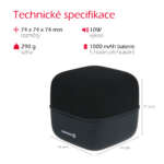 BLUETOOTH REPRODUKTOR MUSIC CUBE ČERNÝ - Obrázek 7