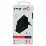 SÍŤOVÝ ADAPTÉR SMART IC 2x USB 3A POWER ČERNÝ - Obrázek 2
