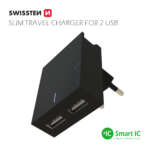 SÍŤOVÝ ADAPTÉR SMART IC 2x USB 3A POWER ČERNÝ - Obrázek 7