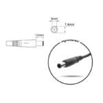 Nabíječka movano 19.5v 12.3a (7.4x5.0 pin) - dell - Obrázek 6