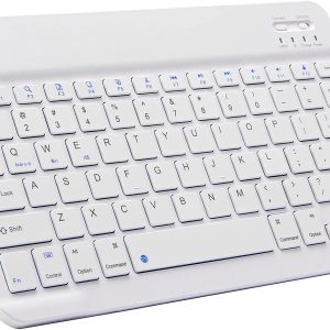 Bezdrátová klávesnice pro iMac, PC, notebooky, tablety, telefony - bílá