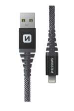 DATOVÝ KABEL KEVLAR USB / LIGHTNING 1,5 M ANTRACIT - Obrázek 3