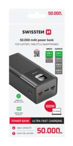 POWER LINE POWER BANK 50000 mAh PRO NOTEBOOKY 100W POWER DELIVERY BLACK - Obrázek 3