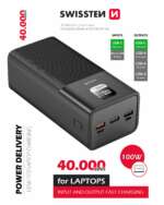 POWER LINE POWER BANK 40000 mAh PRO NOTEBOOKY 100W POWER DELIVERY BLACK - Obrázek 4