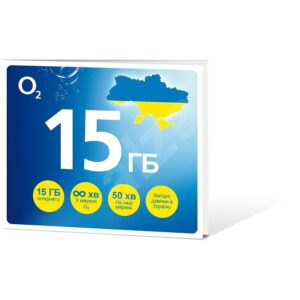 O2 GO SIM KARTA - UKRAJINA 15GB