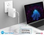 DATOVÝ KABEL TPE USB-C/USB-C POWER DELIVERY 5A (100W) 2,5 M BÍLÝ - Obrázek 6