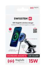 MAGNETICKÝ DRŽÁK DO AUTA S BEZDRÁTOVÝM NABÍJENÍM 15W DASHBOARD (kompatibilní s MagSafe)