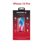 SKLO FULL GLUE, COLOR FRAME, CASE FRIENDLY PRO APPLE IPHONE 14 PRO ČERNÉ