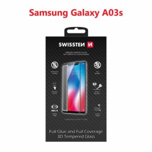 SKLO ULTRA DURABLE 3D FULL GLUE GLASS PRO SAMSUNG A037 GALAXY A03s ČERNÉ