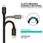 DATOVÝ KABEL TEXTILE USB-C / LIGHTNING 2,0 M ČERNÝ - Obrázek 5