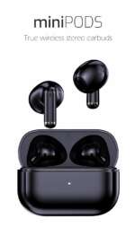BLUETOOTH TWS SLUCHÁTKA MINIPODS ČERNÁ - Obrázek 3